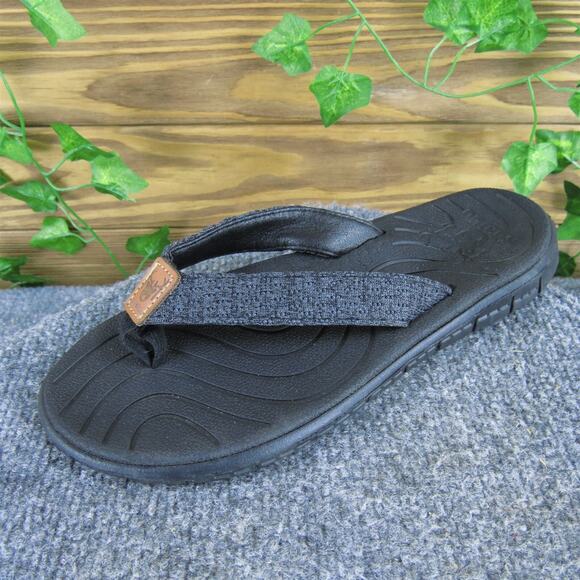 Kuailu Women's Flip Flop‎ Black Synthetic Sz 38.5 Medium Gently Used 2025 - Picture 1 of 6